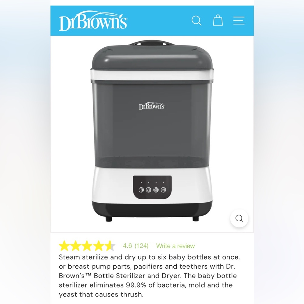 Dr. Brown’s Baby Bottle Steamer, Sterilizer & Dryer